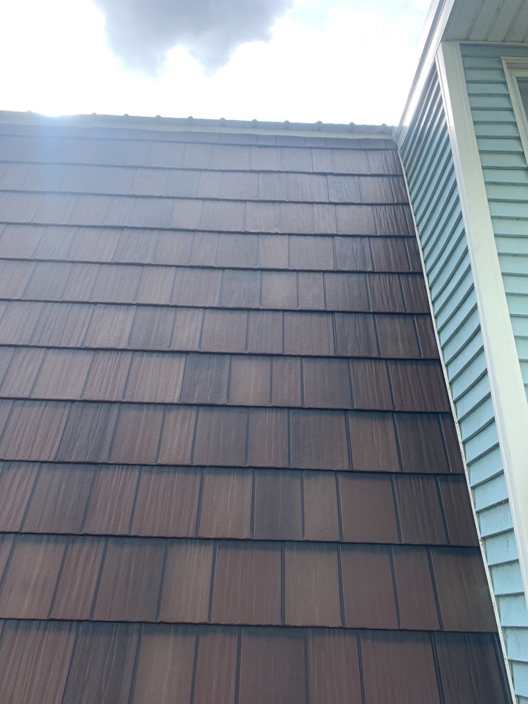 EDCO Arrowline SHAKE HD Metal Roof on Historic Gambrel Home in Decatur, Indiana by 4Ever Metal Roofing