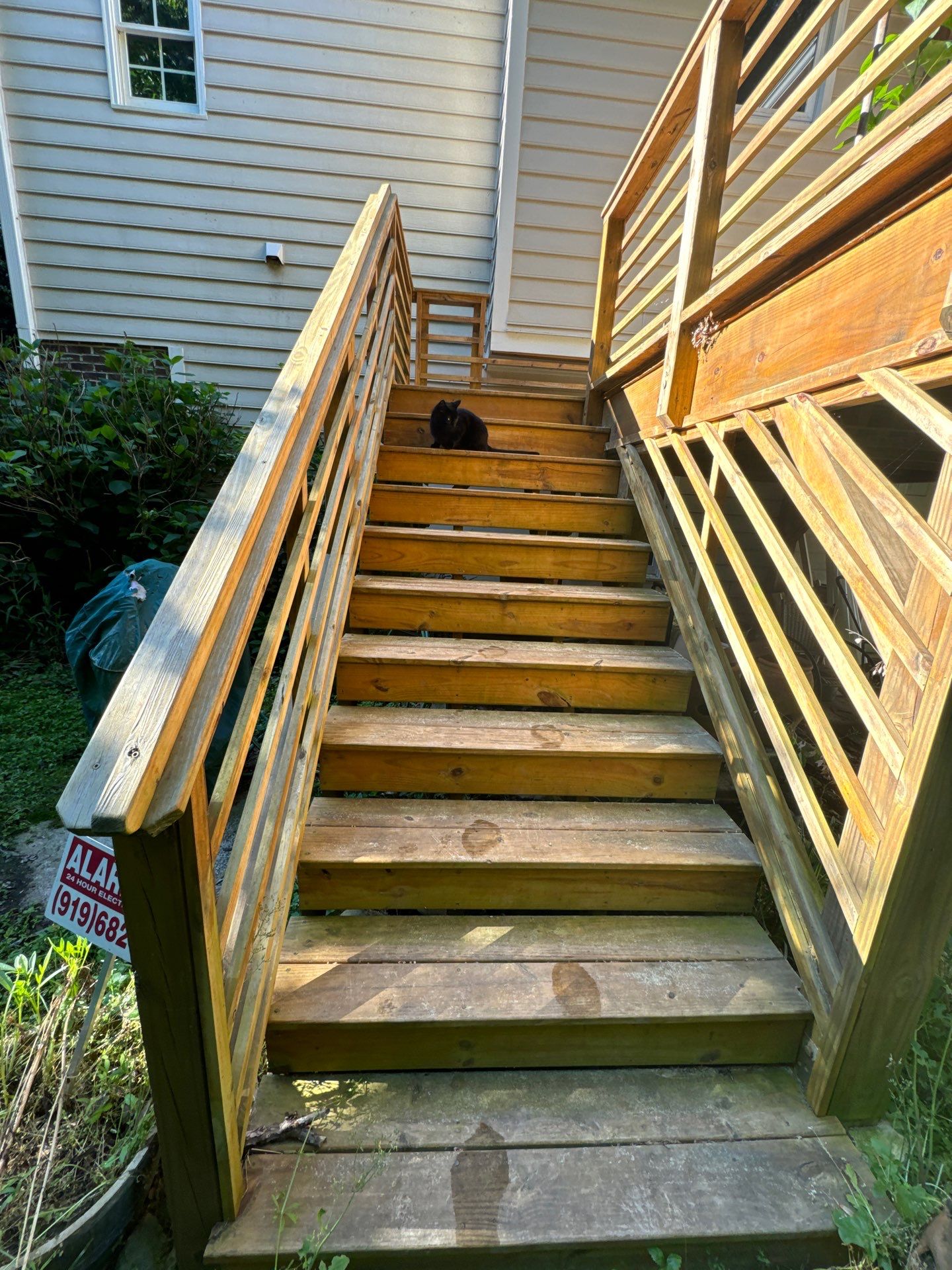 Porch staining by GonzalezPainters & Contractors Inc 