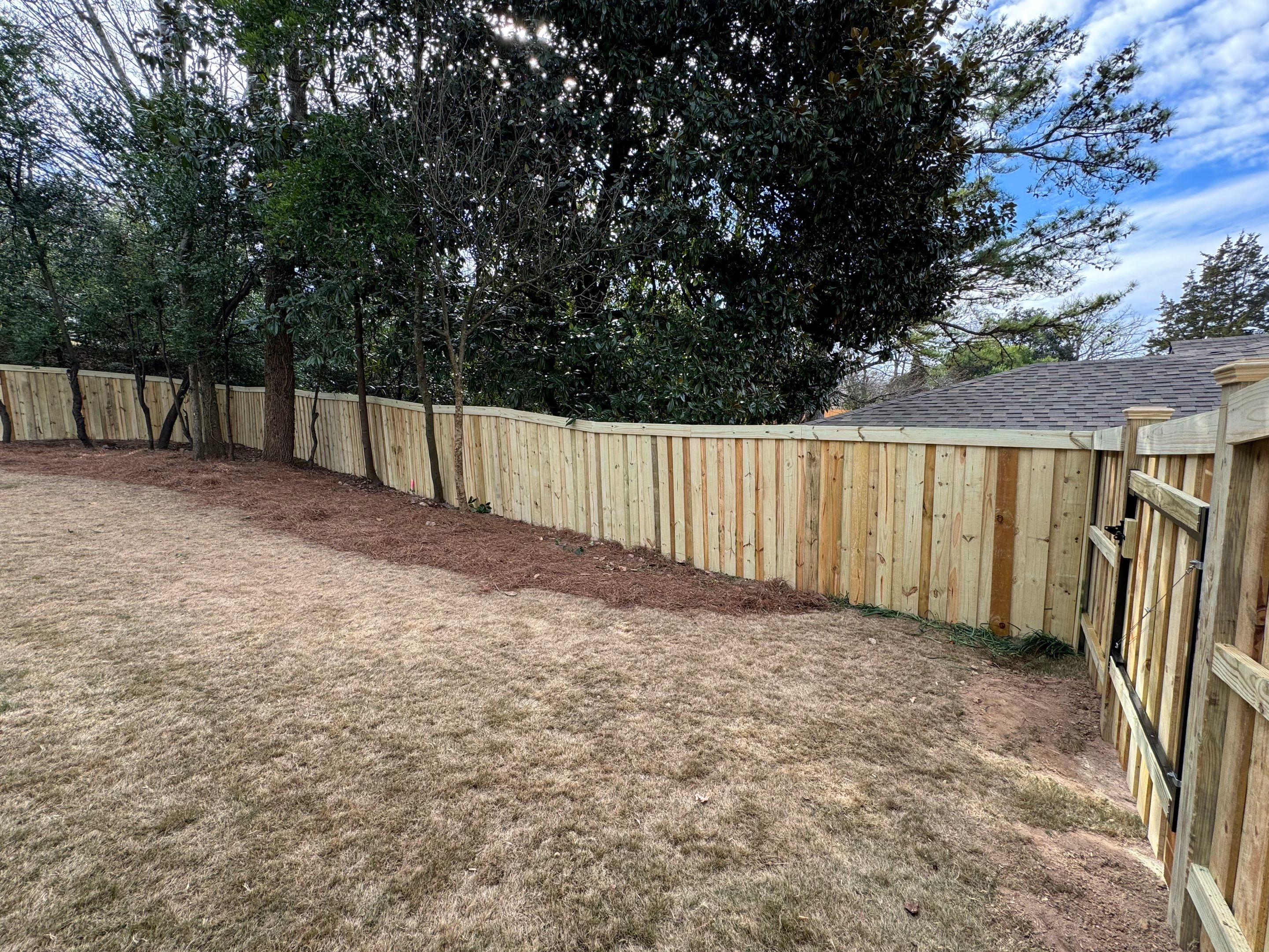 Crestline - Board on Board Fence by Pillar and Pine