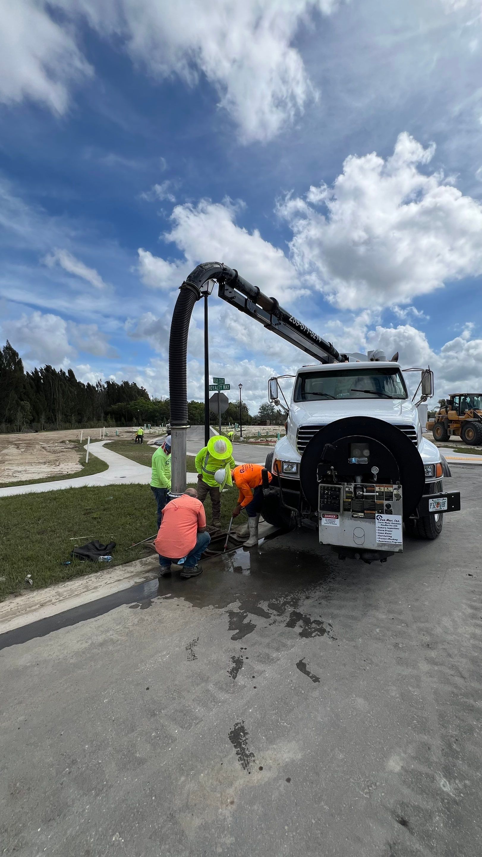 New Community Stormwater System Catch Basin Cleaning by Don Mar, Inc. Storm Water Solutions