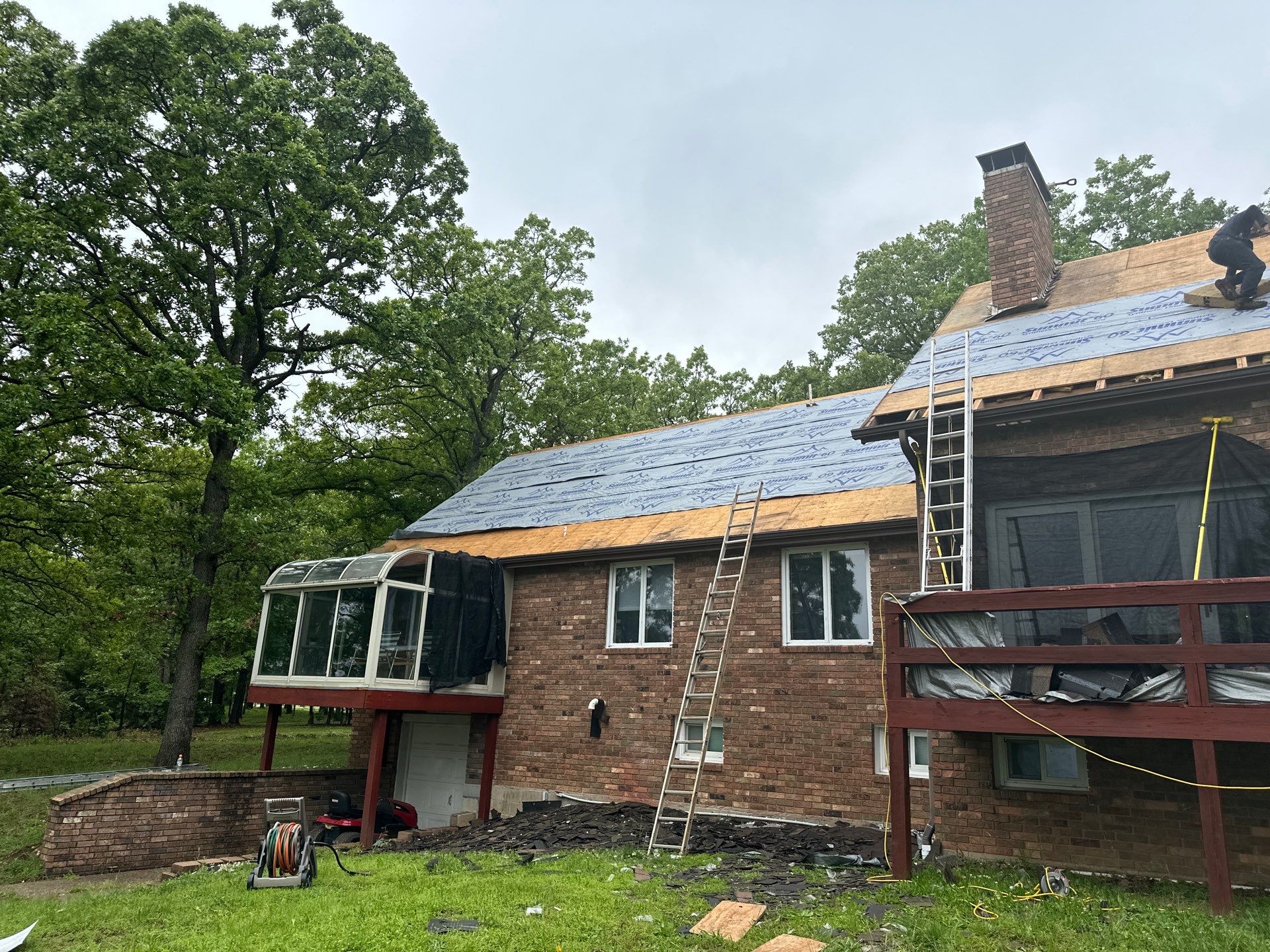 Residential Roofing Install - Atlas Pinnacle Pristine Shingles - Color Weathered Wood  by Titan Commercial & Residential Roofing 