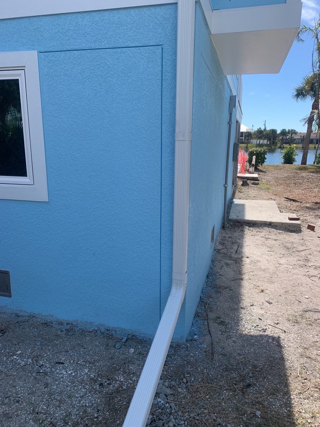 3X4 Elbow Downspouts in Sanibel FL by Gutter Professors