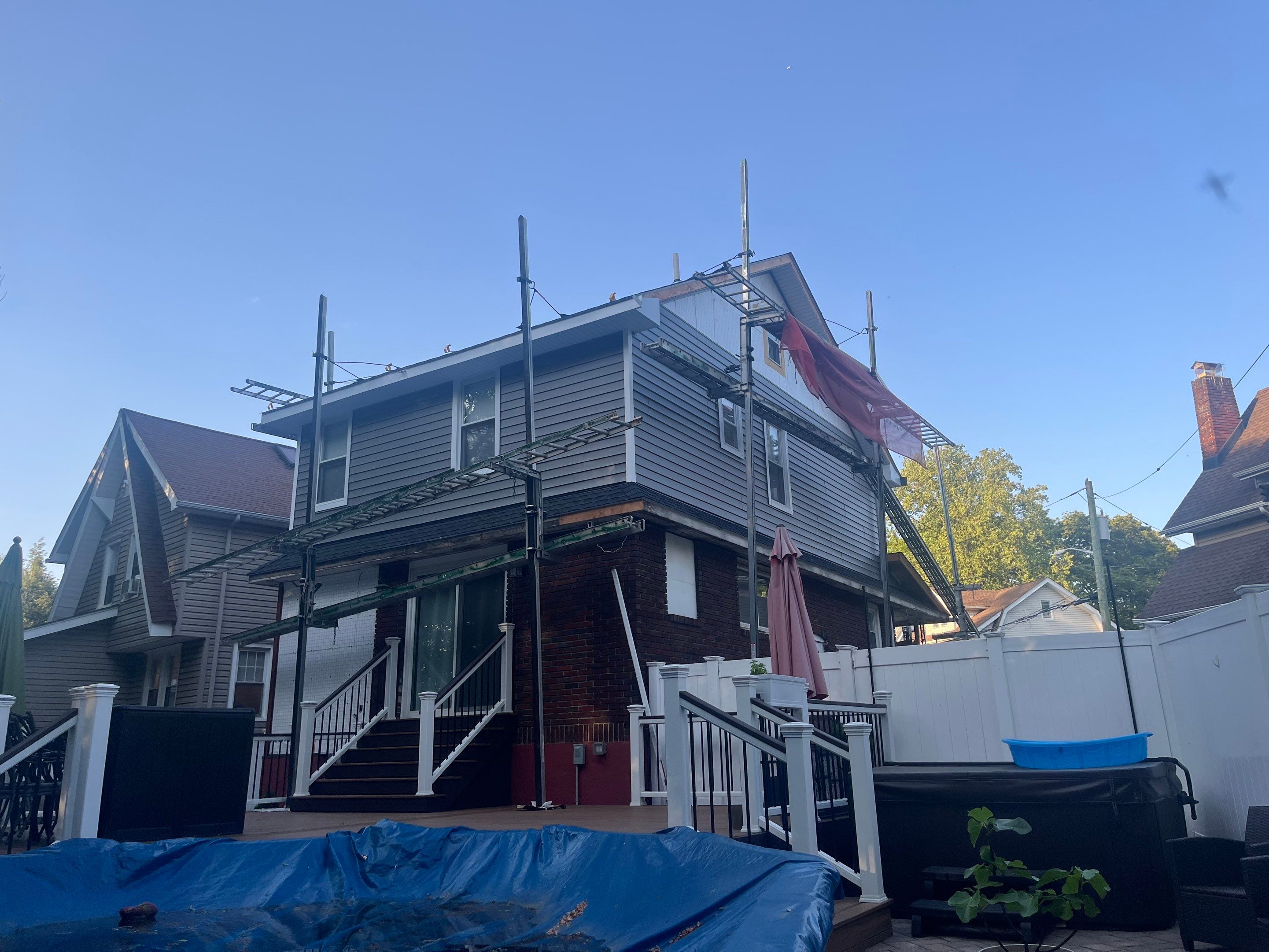 Full Exterior Remodel Project in Nutley, NJ by All State Home Improvement Inc.