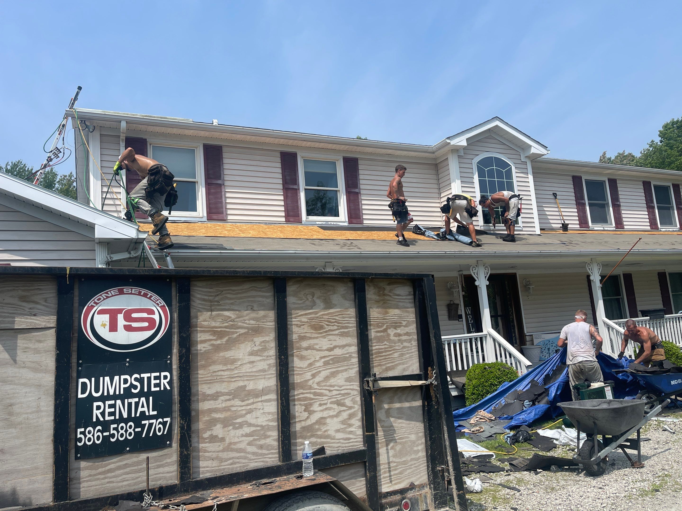 Residential Roofing Installation using IKO DYNASTY - Granite Black by JNR Roofing LLC