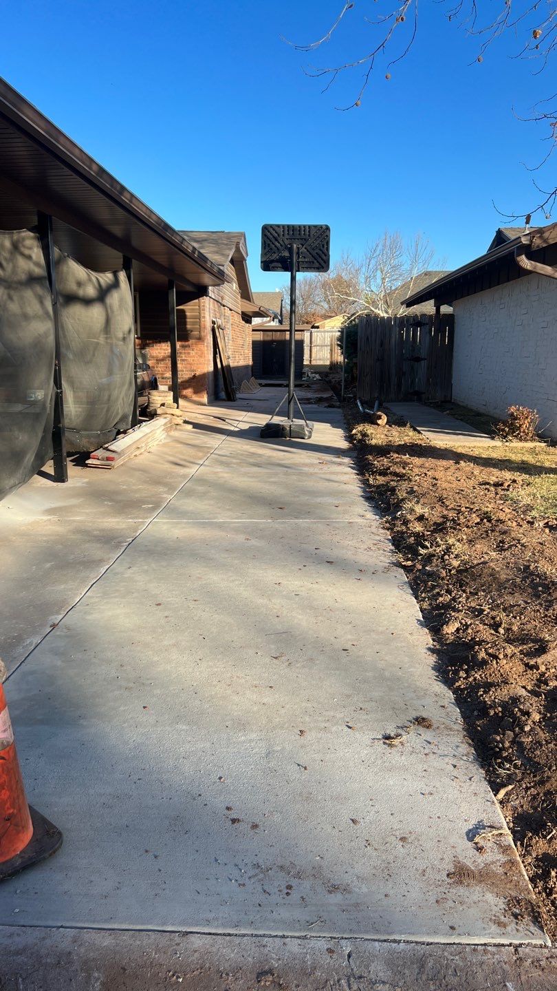 Fence , Concrete Pads , and Tree Removal by Clays Services Inc