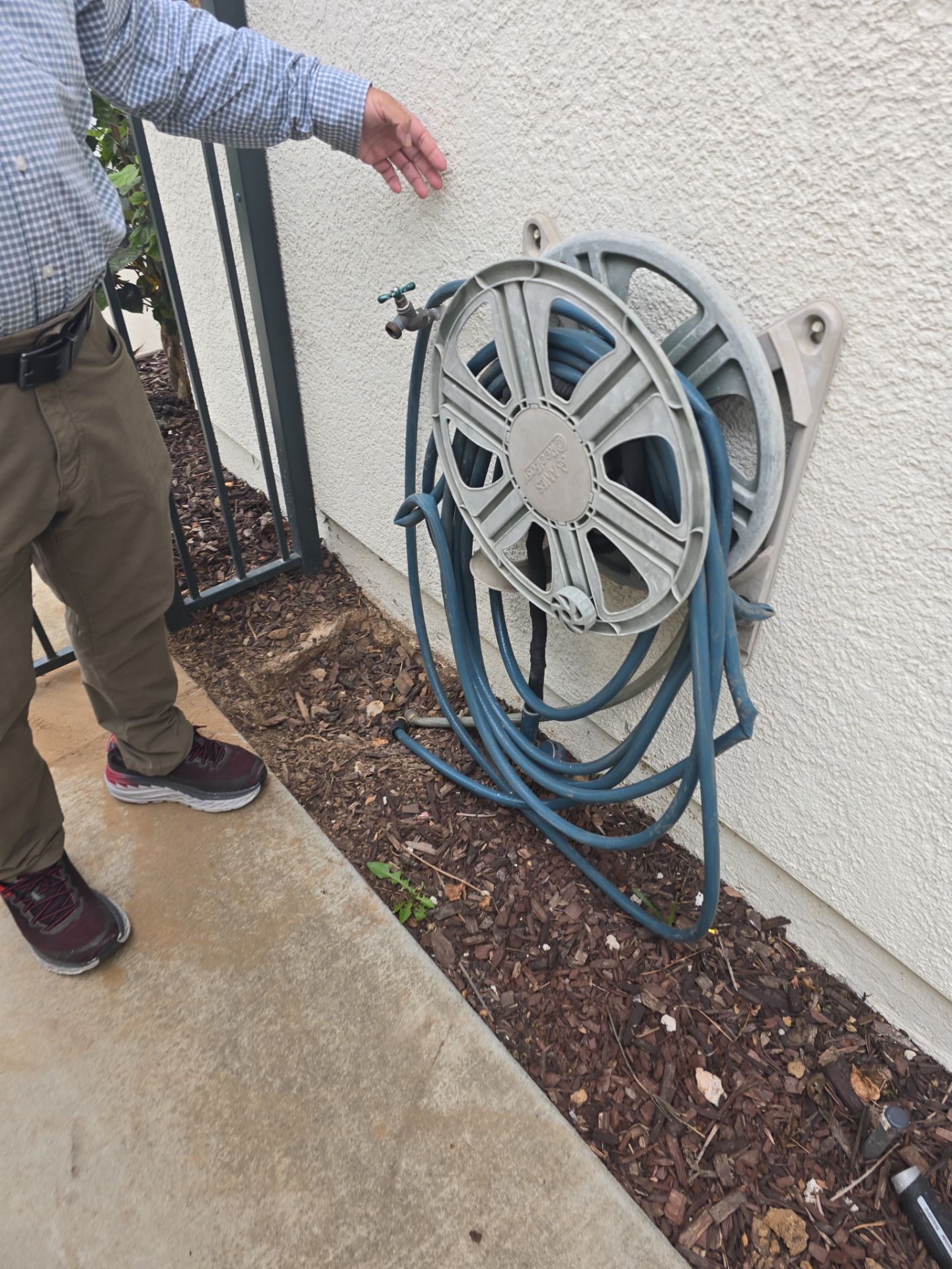 Site Visit for Installing Water Connection from Front of House by Us Plumbing 
