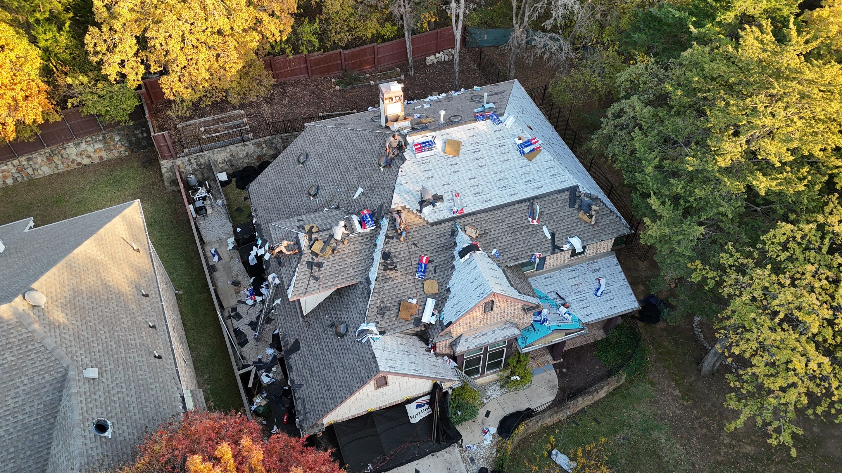 Grapevine Texas Project - Retail Roof Replacement  by First United Roofing & Construction