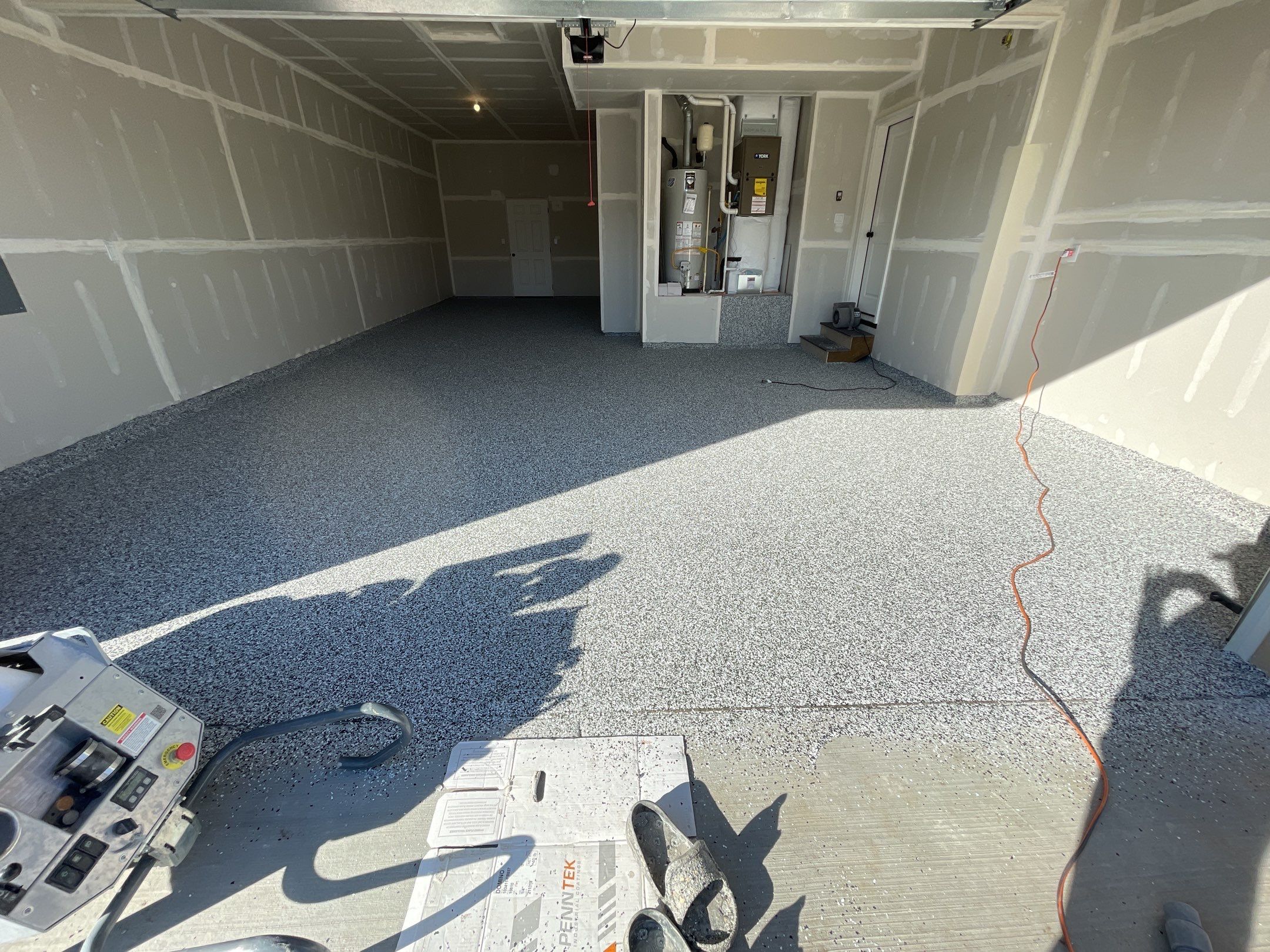 Garage Transformation using Domino by Croc Coatings, LLC