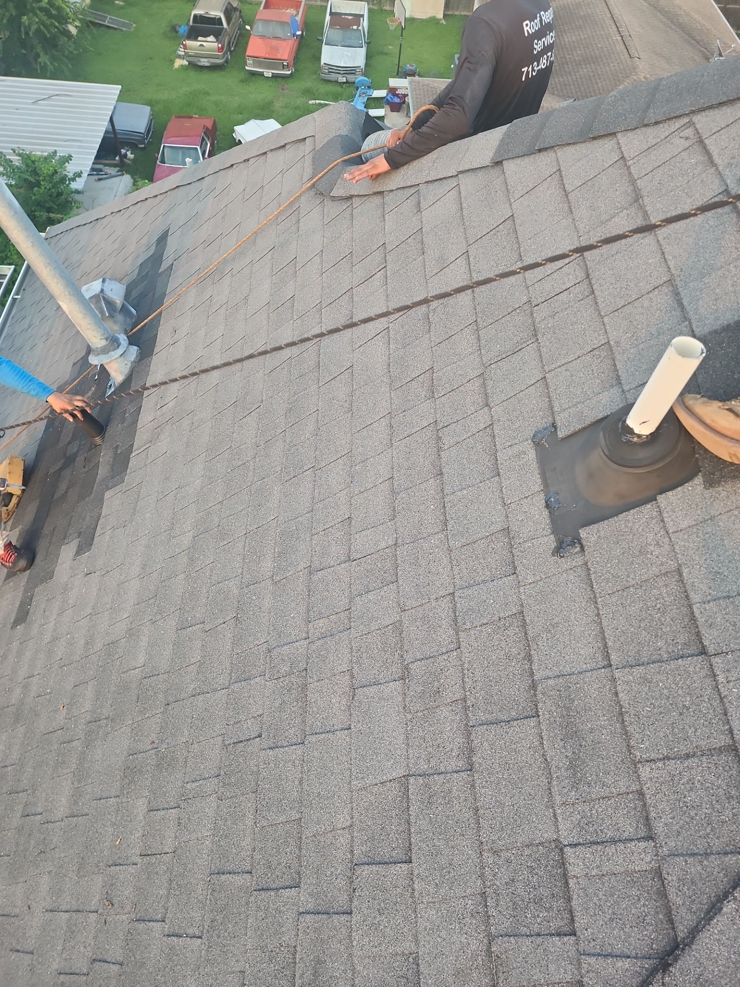 Hail Damage using Owen's Corning Duration (Lifetime) Shingles by Roof Repair Company