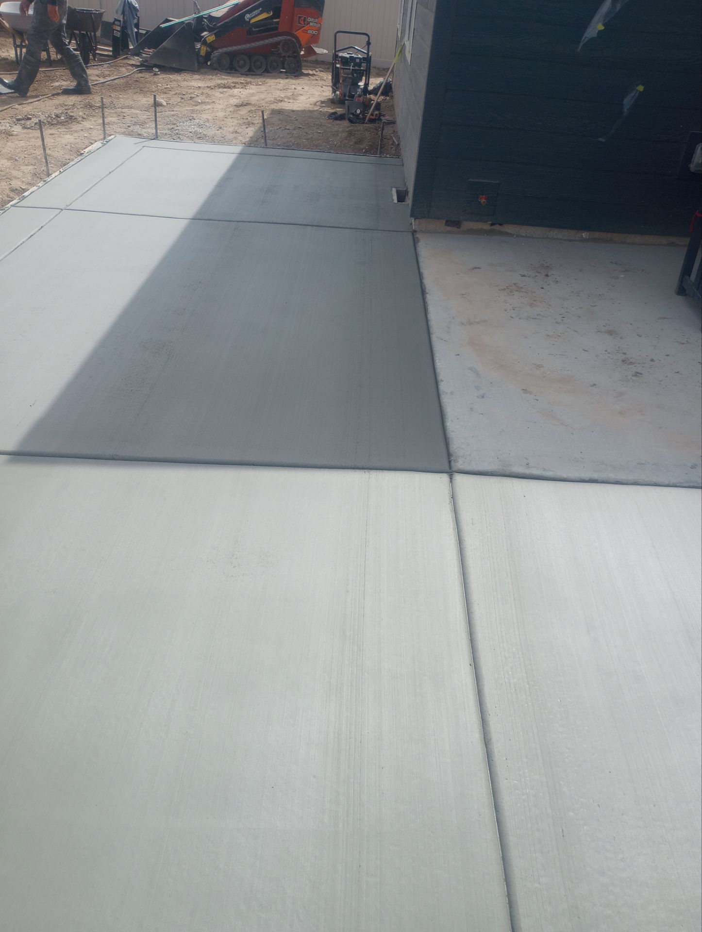Back Patio Extension  by Meridian Concrete | Meridian Curbing & Landscape 