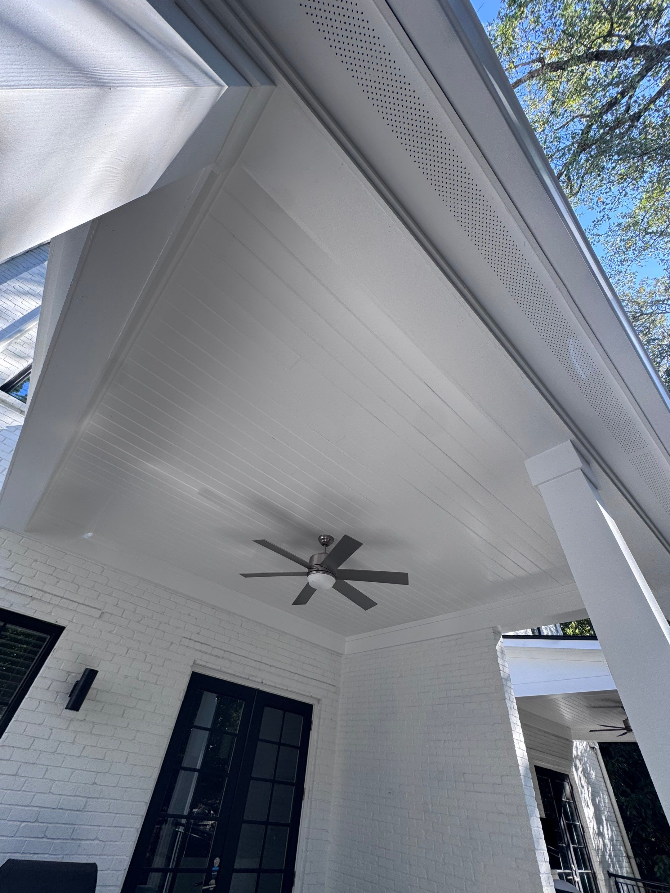 White Masonry Painting and Porch Refinishing in Atlanta by PGP Surface Solutions, LLC