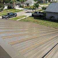 24ga 1.5" Mechanical Seam Medium Bronze  by Total Roofing System The Metal Roof Experts