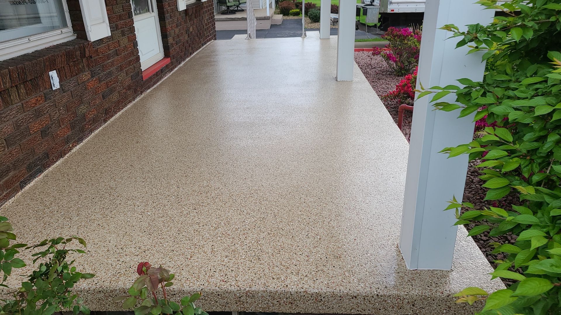 Porch in Pecan - Campbell, OH by Alexander Concrete Coatings