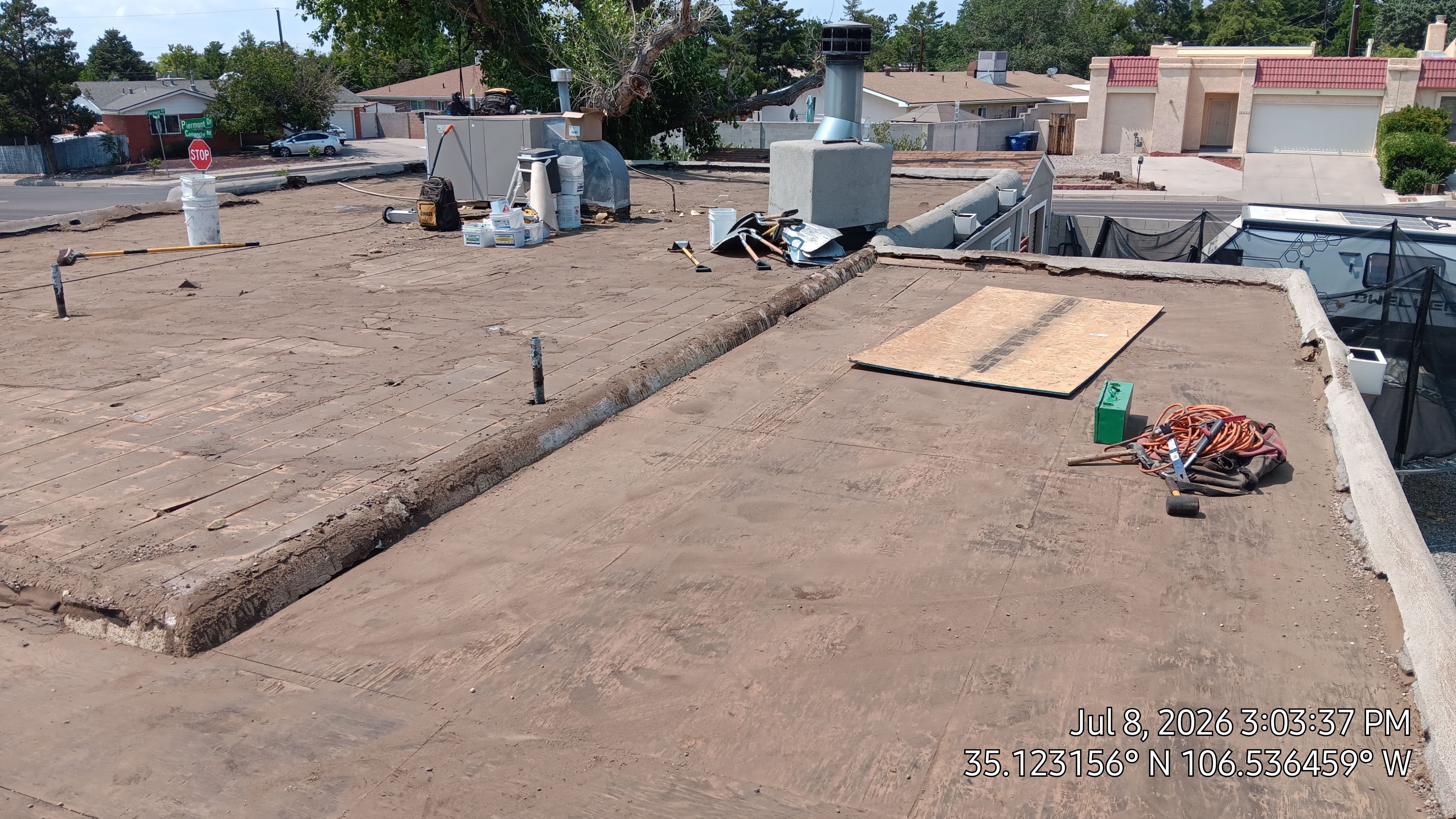 Albuquerque Tar and gravel replaced with Slope and TPO Membrane System by Doyle Roof Masters Inc