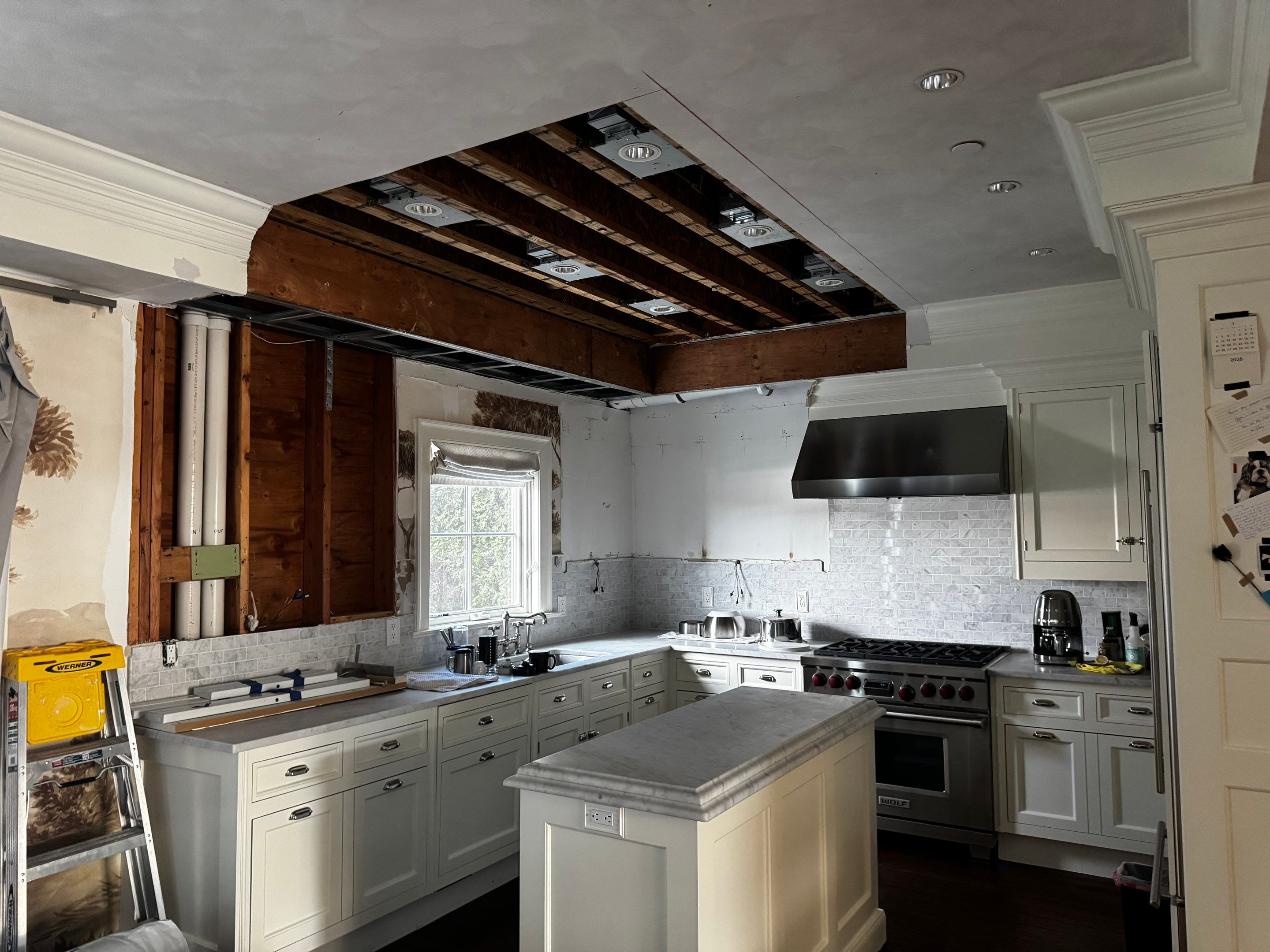 Water Damage Repairs in Luxury Kitchen and Primary Bathroom by Fox Hill Luxury Real Estate Services