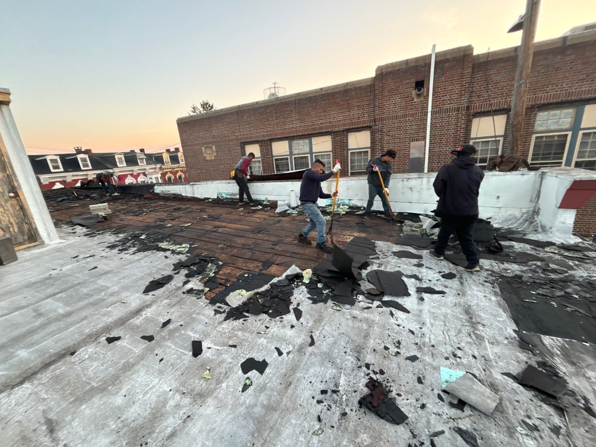 Commercial Roofing Installation using EPDM Rubber Roofing by Roof Ninja LLC 