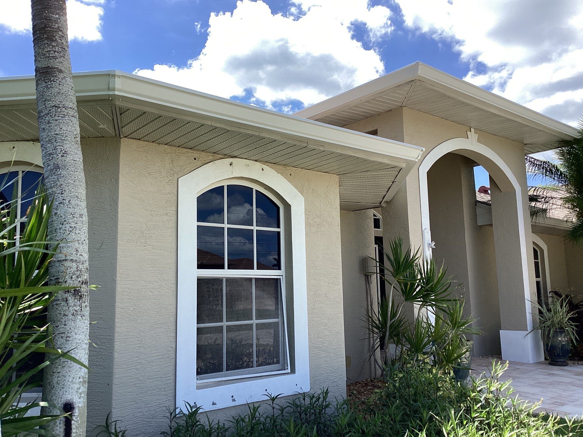 Soffit and Fascia Installation using Vinyl Soffit by Gutter Professors