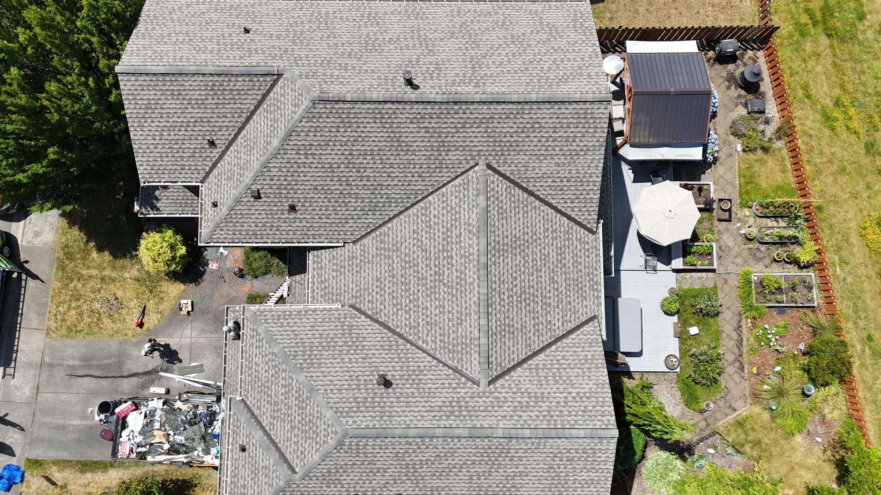 Residential Roofing Installation using GAF UHDZ Shingles by Roofing Formula LLC