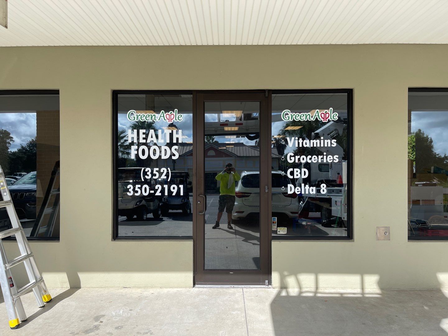 Flush Mounted Channel Letters for Green Apple by SignCrafters