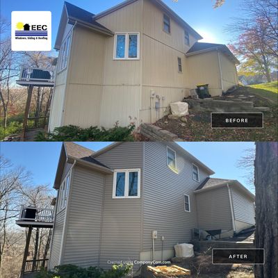 Siding Installation using Clay Market Square