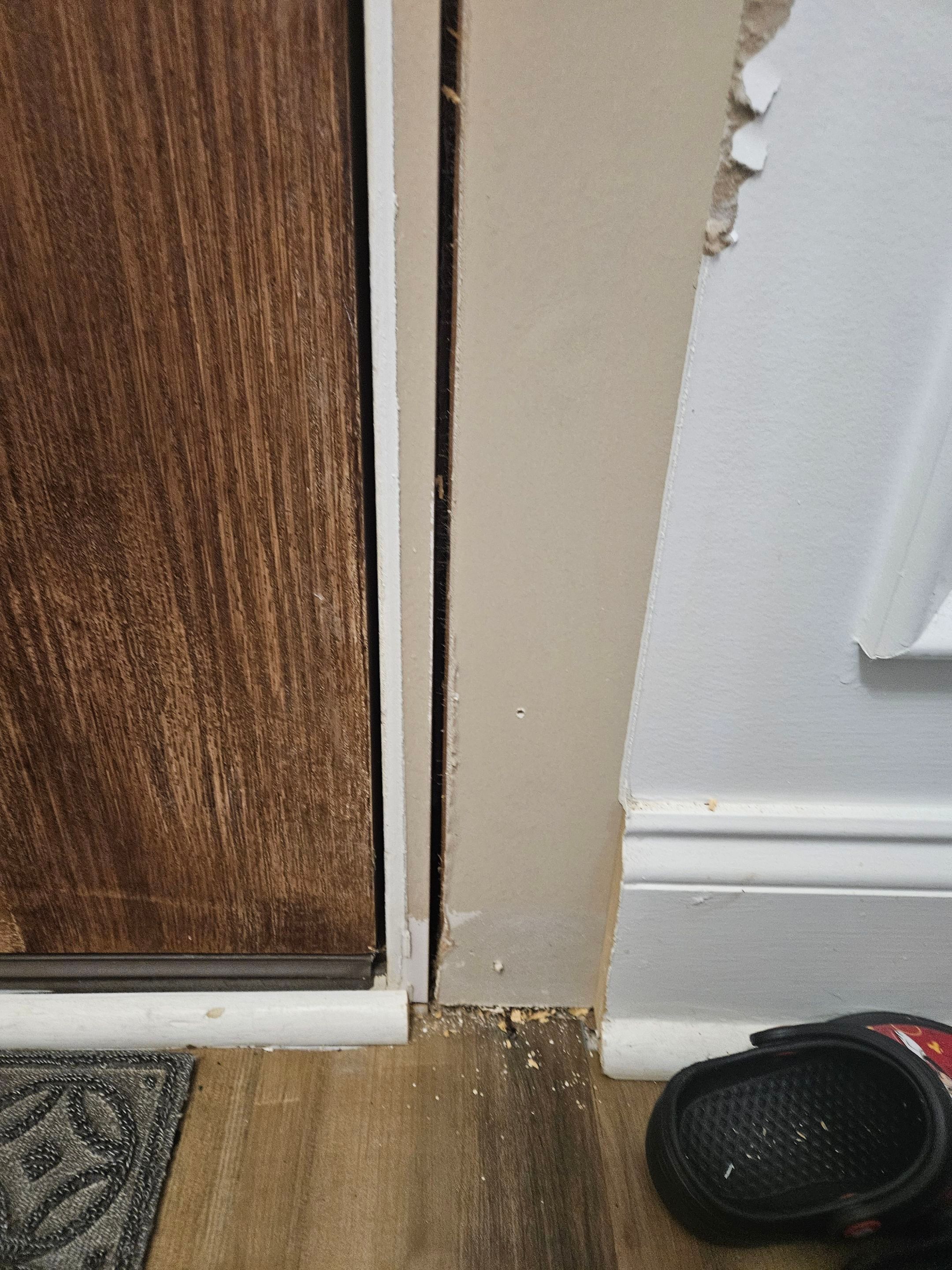 Drywall/door/frame repair and towel hanger installation by Swift Signings and Services LLC