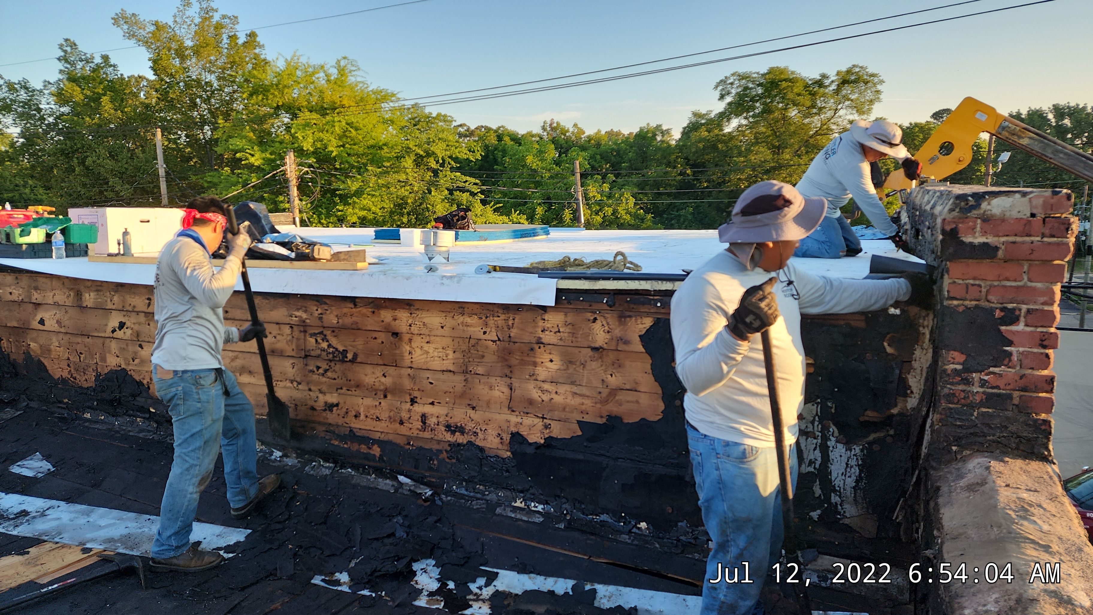 Commercial Roofing Installation in DeQueen, AR, using 50 mil PVC by Hostetler Roofing