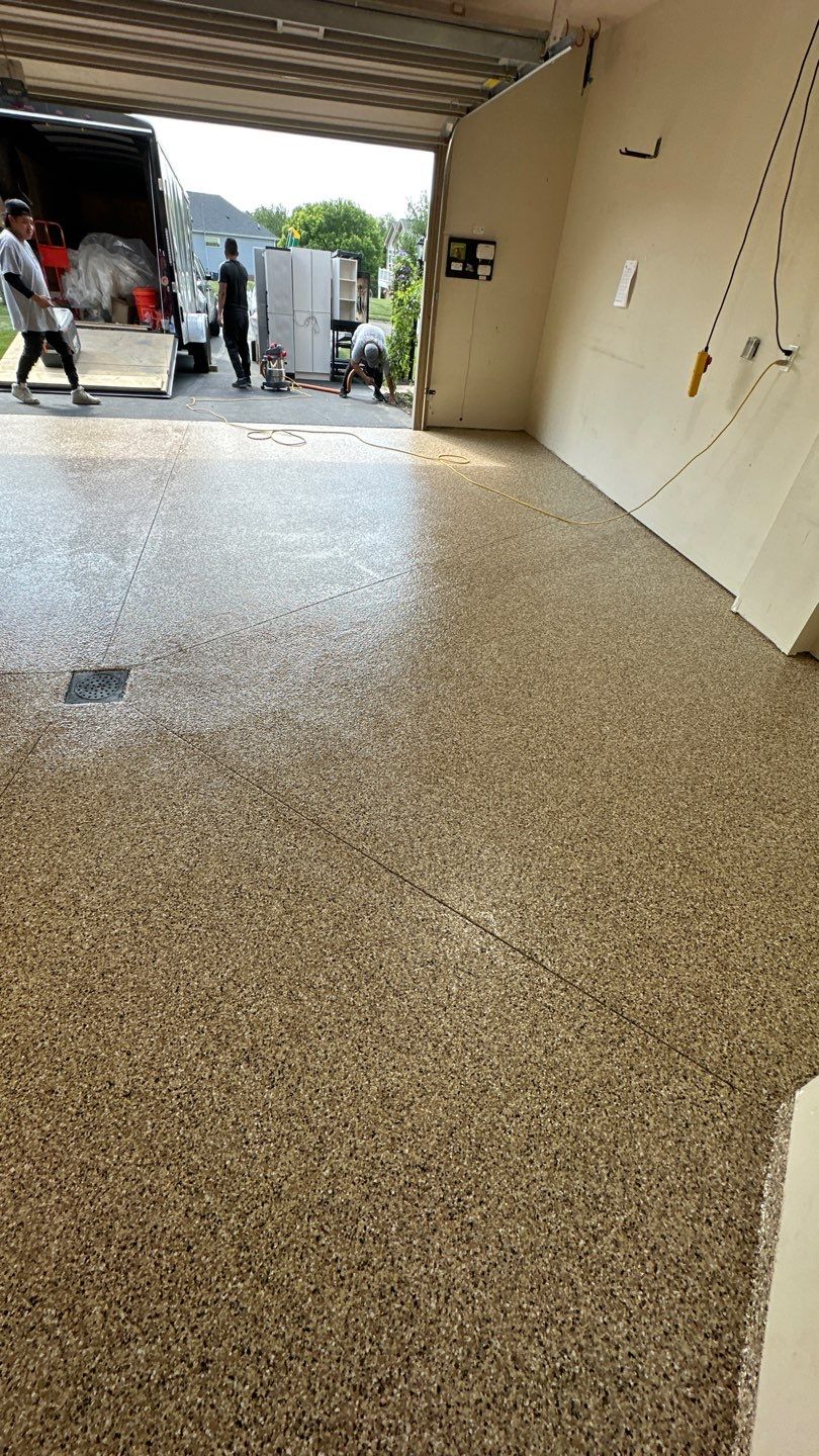 Porch + Walkway + Garage Project in Renfrew by Floors in a Day, Inc