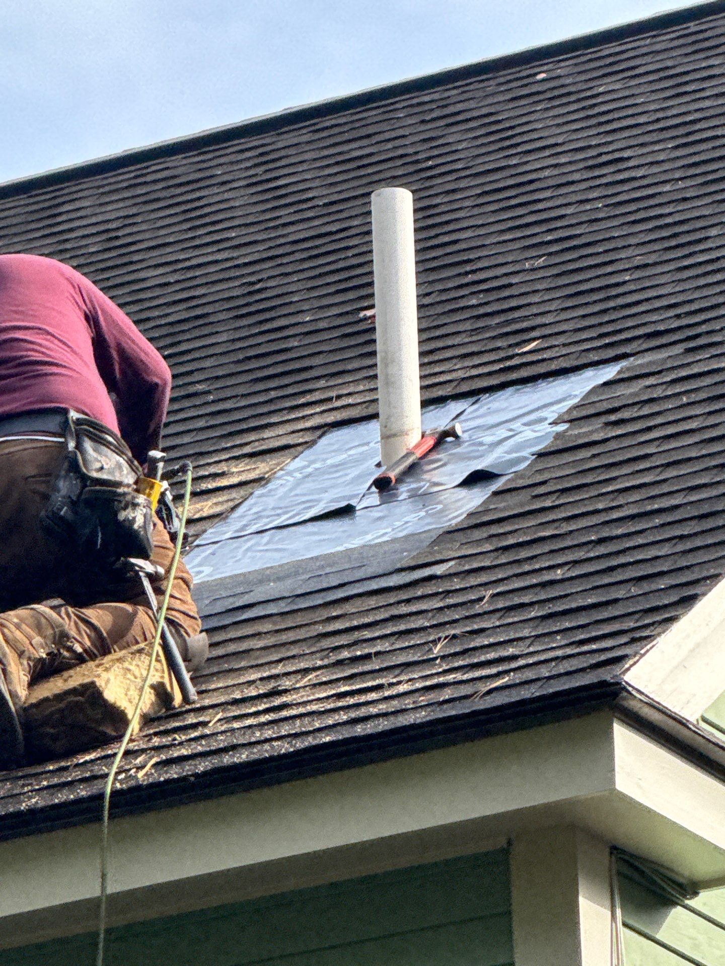 Pipe Boot Leak Repair & Gutter Replacement | Littleton, MA by Mighty Dog Roofing of Greater Middlesex County