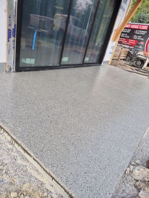 New Construction Concrete Patio and Garage Polyurea Floor Coating in Dover