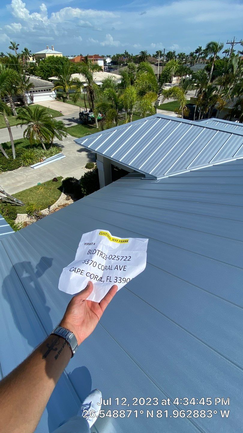 Residential Roofing Installation using Standing Seam Metal by Protek Roofing Heating Air & Solar