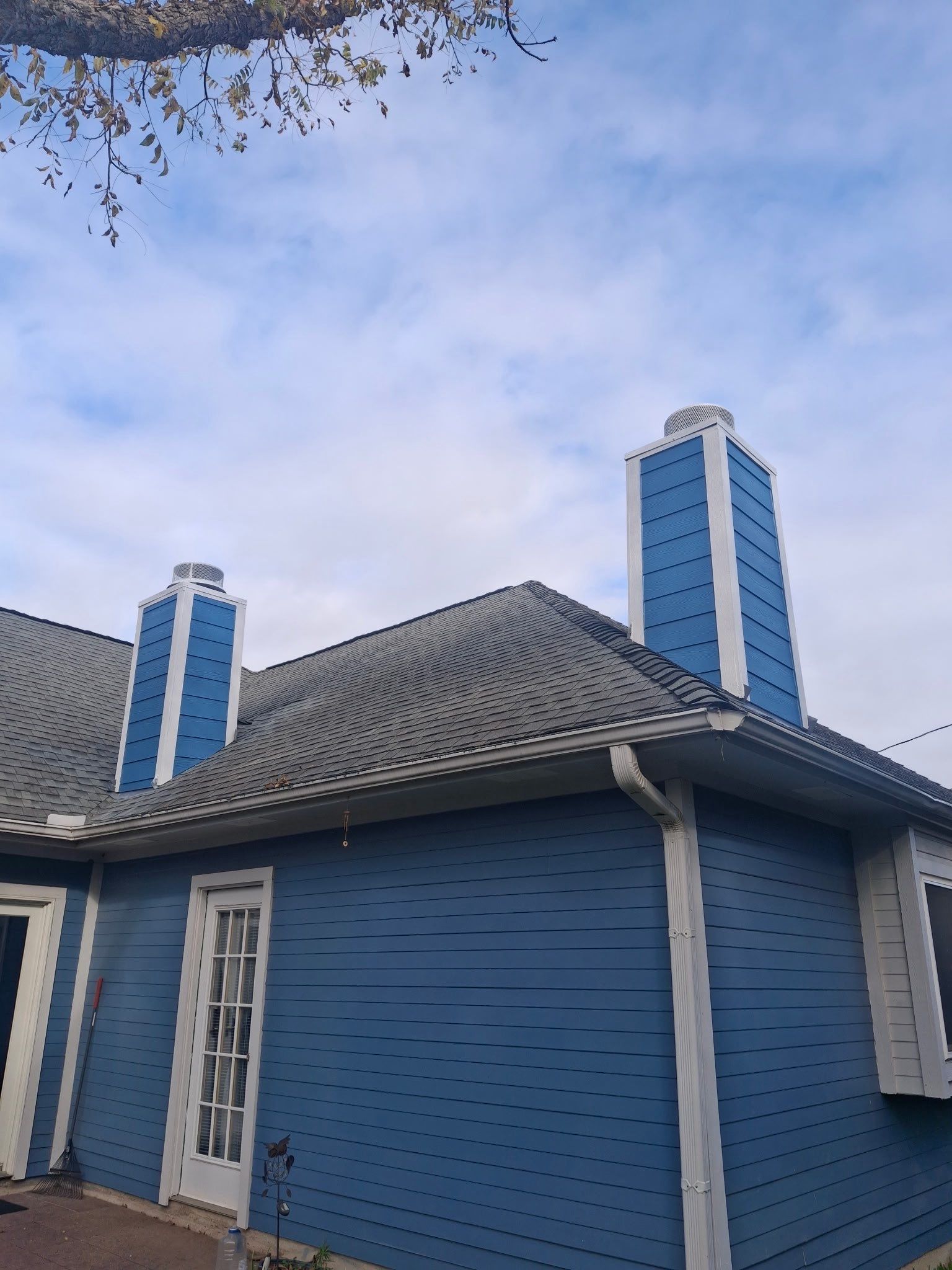 Chimney Rebuild by Joe Hall Roofing Inc