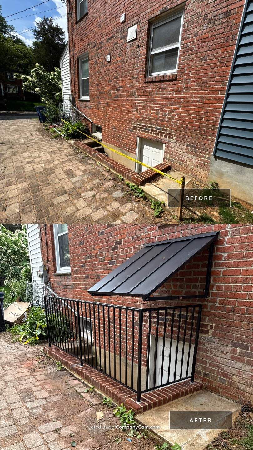 Traditional Steel Picket Guardrails – Residential Exterior – Gaithersburg, MD by Capitol Iron Works