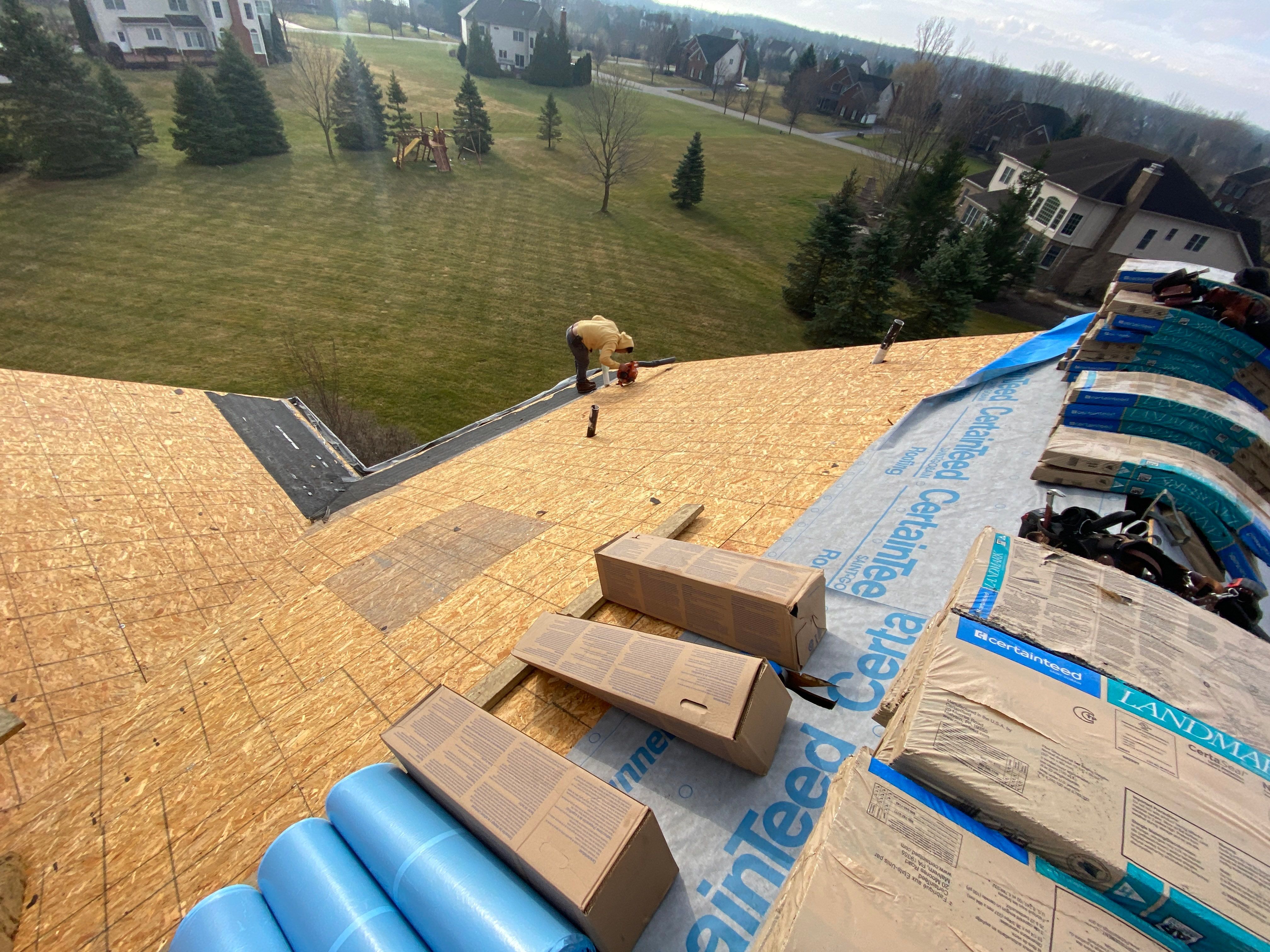 Roof Replacement using CertainTeed Landmark by 180 Contractors