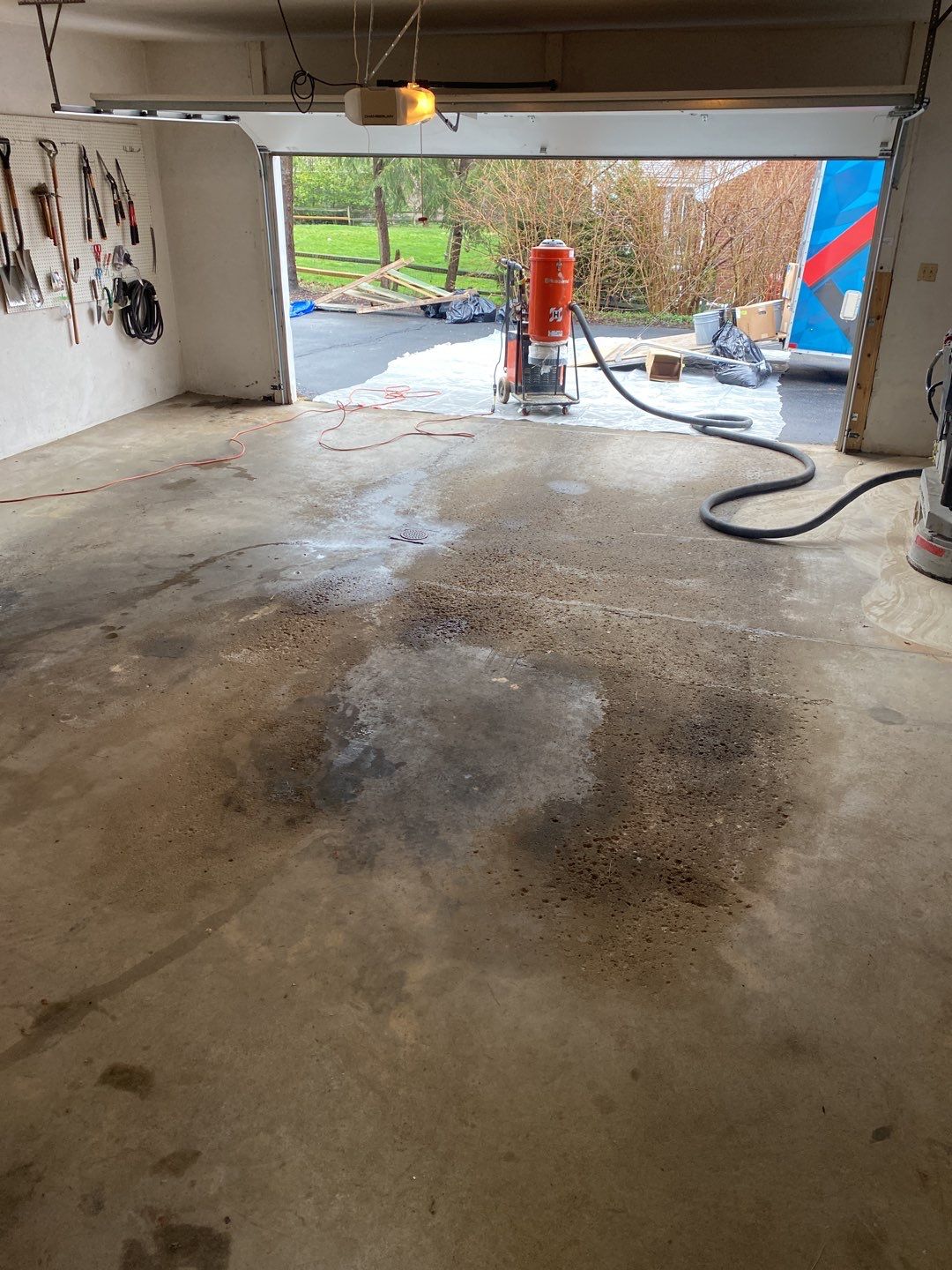 Large Patio + Garage Project in Pittsburgh by Floors in a Day, Inc