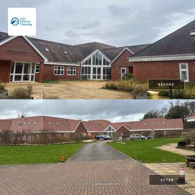 Large Care Home Roof Clean using Mosmatic FSC and Biocide