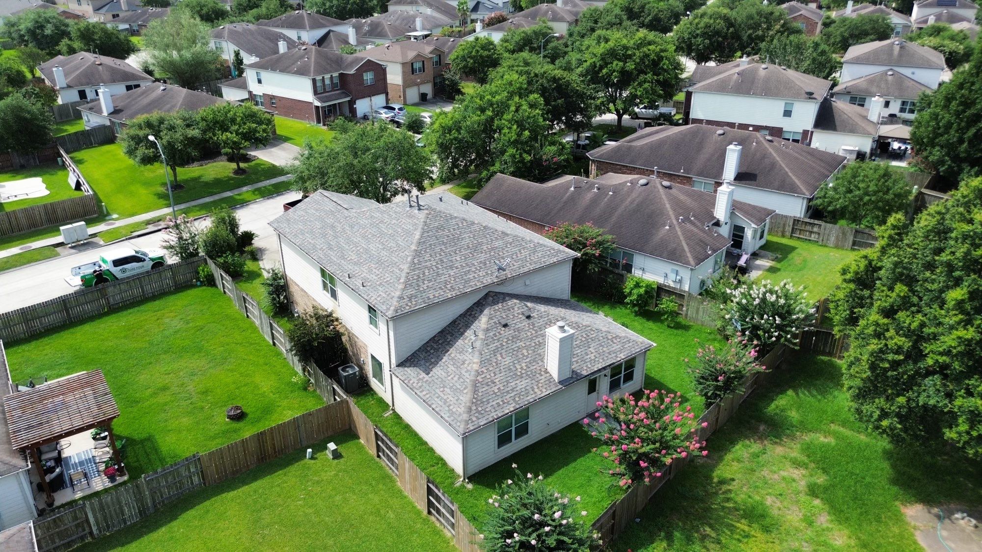 Residential Roofing Installation using IKO Dynasty in Kingwood by Core Four Roofing