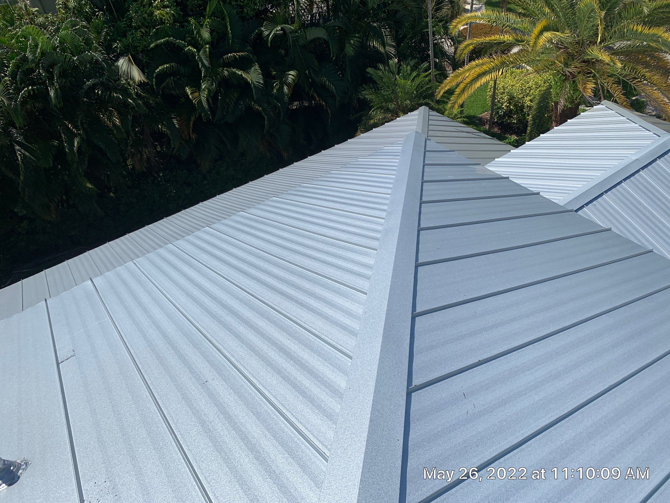 Residential Roofing Installation using 1" Nail strip metal roof by BLUES BROTHERS ROOFING