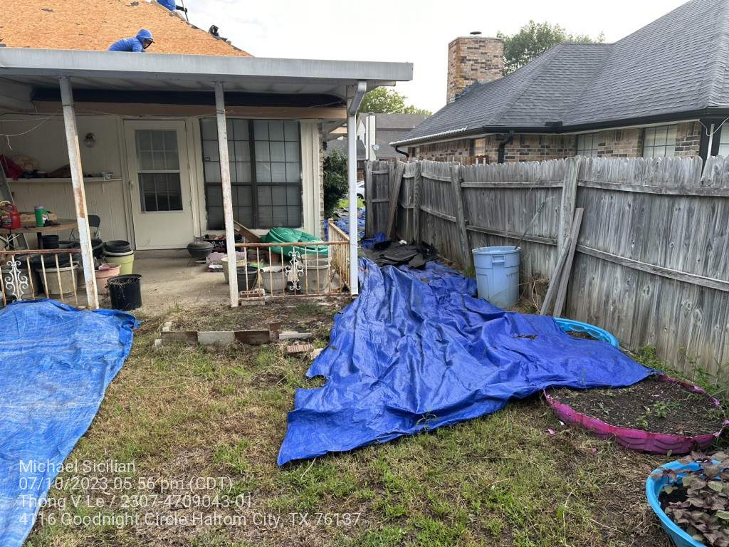 Project in Haltom City by Zeus Exteriors