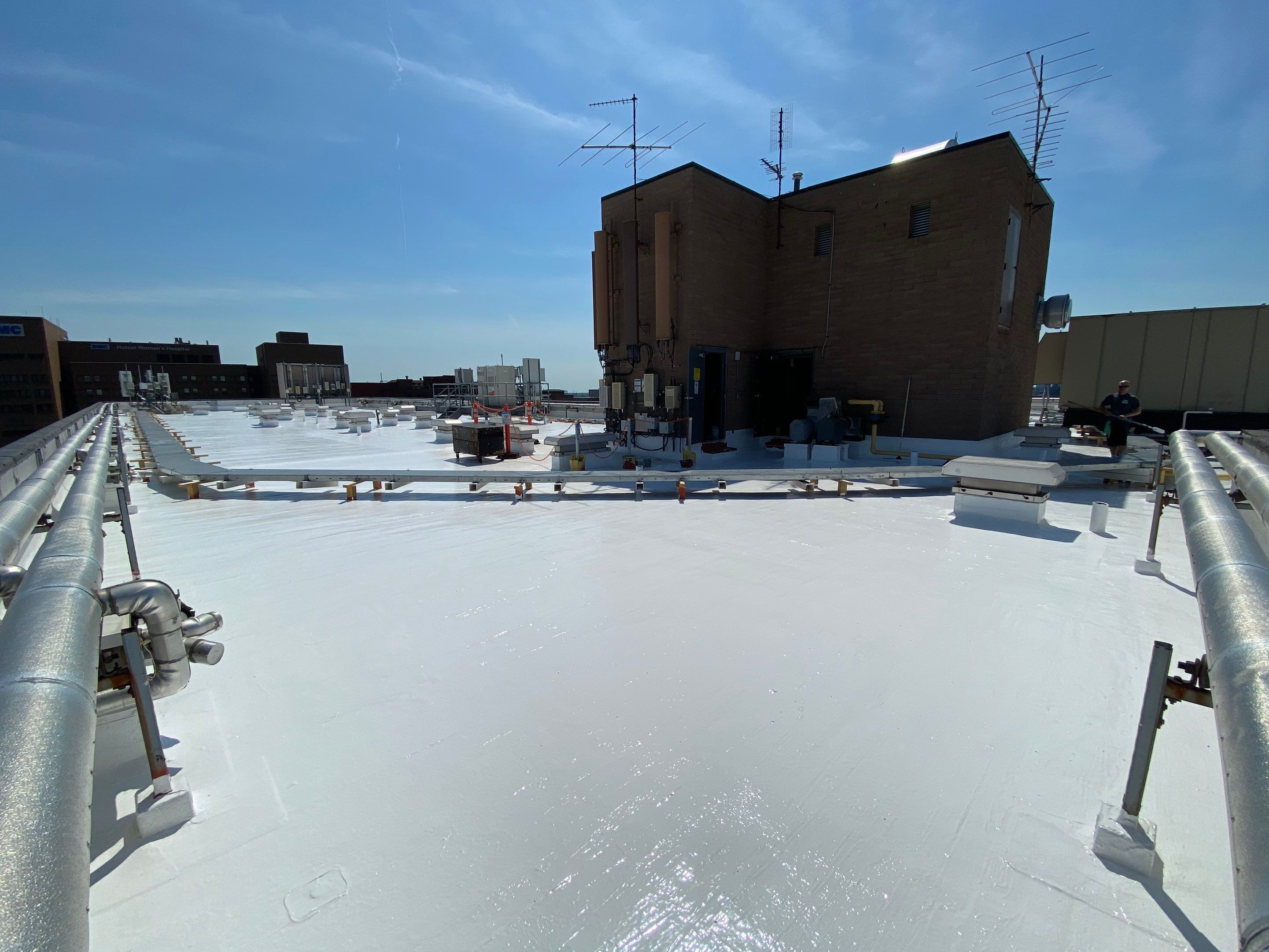 City of Detroit Roof Restoration by Bloomfield Construction & Restoration