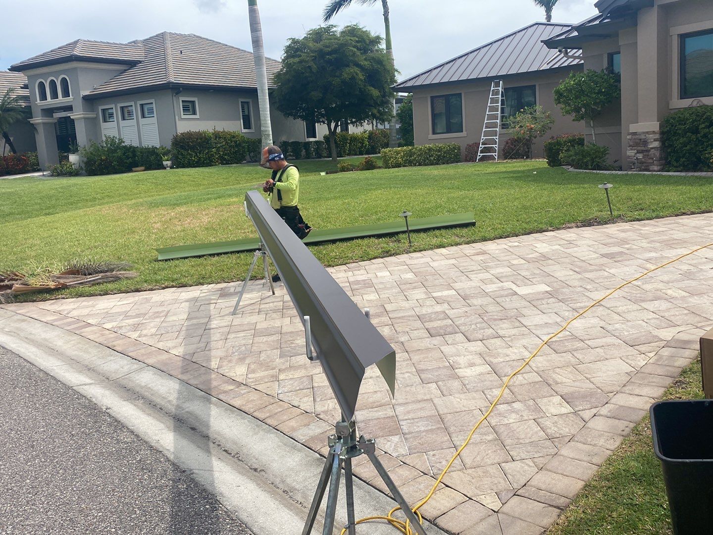 Residential Roofing Installation using Standing Seam Metal Roof in Cape Coral, FL by International Roofing