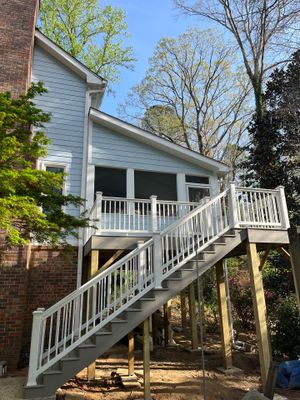 Trex Deck Build and Screen Porch Installation in Duluth, GA