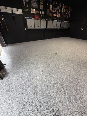 Project in DeWitt, Michigan by Freedom Concrete Coatings. 