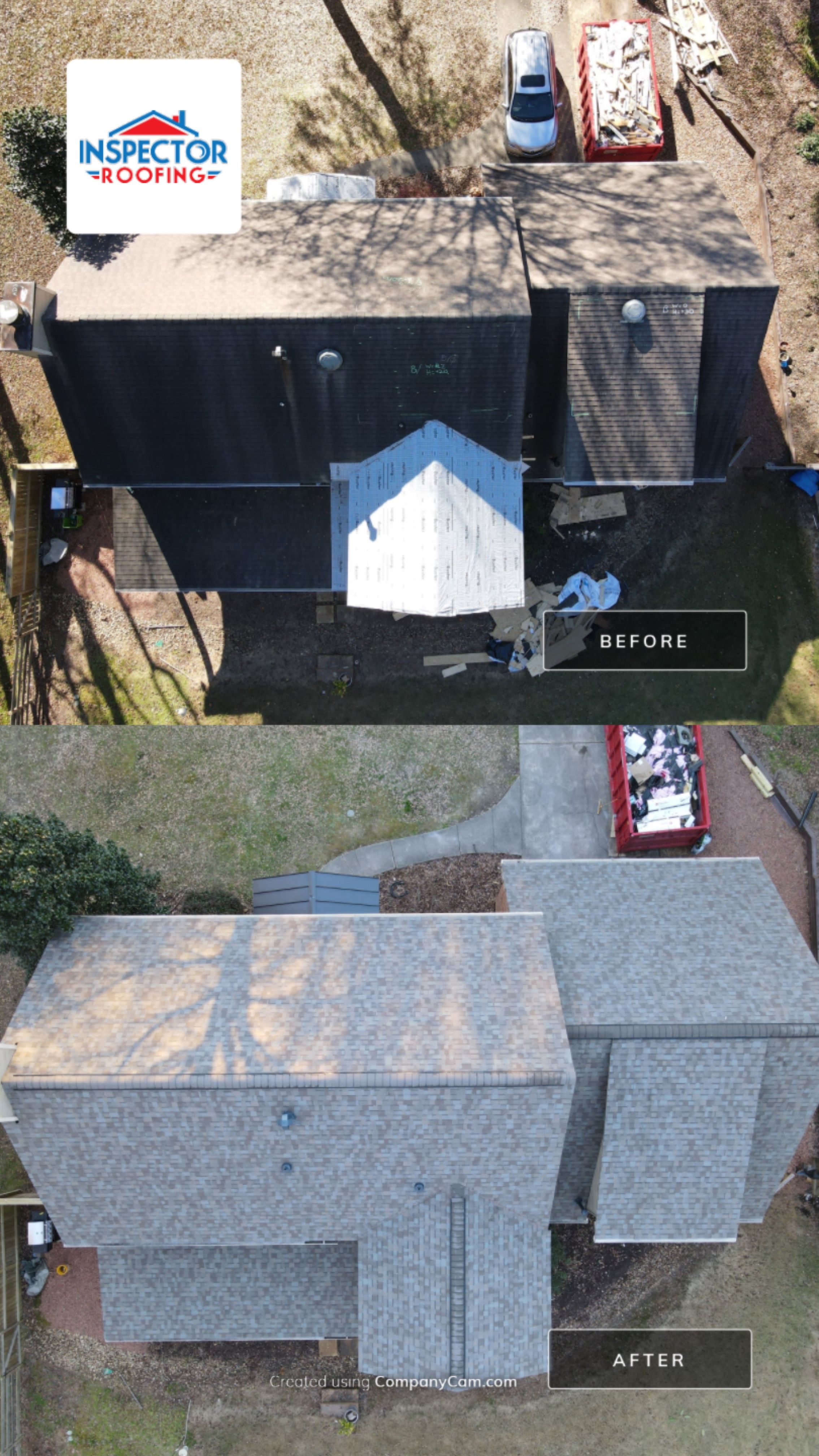 Residential Roofing Installation using Owens Corning by Inspector Roofing and Restoration