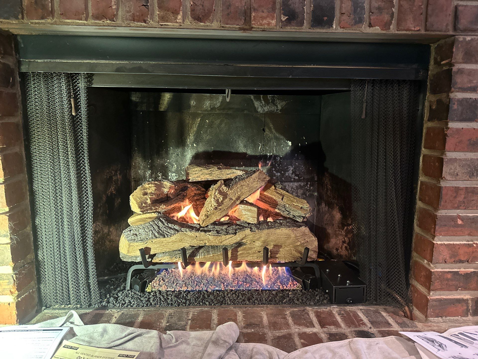 New Log Installation by Hearthmaster