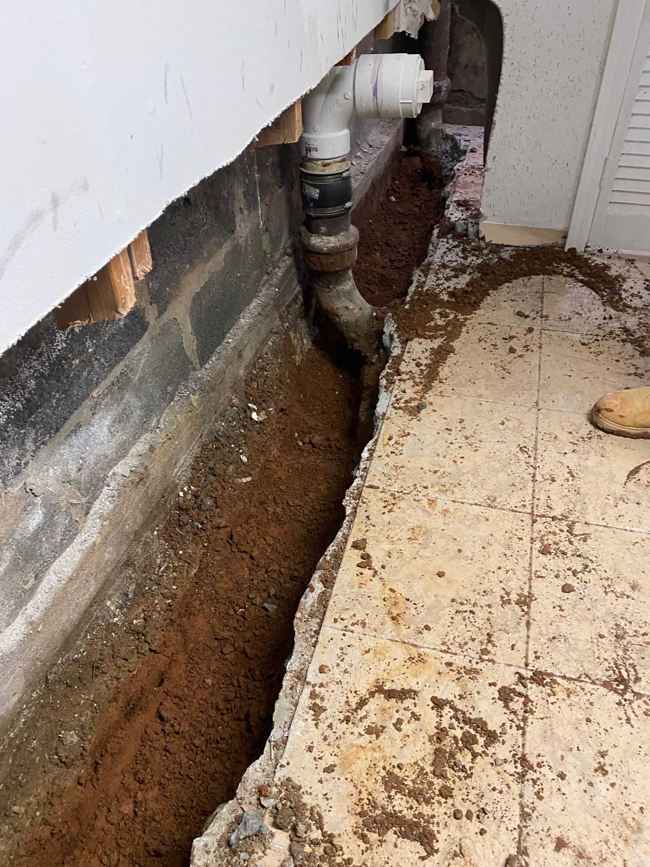 Interior French Drain Job in Bayonne, NJ by Pure Service Pro, LLC 