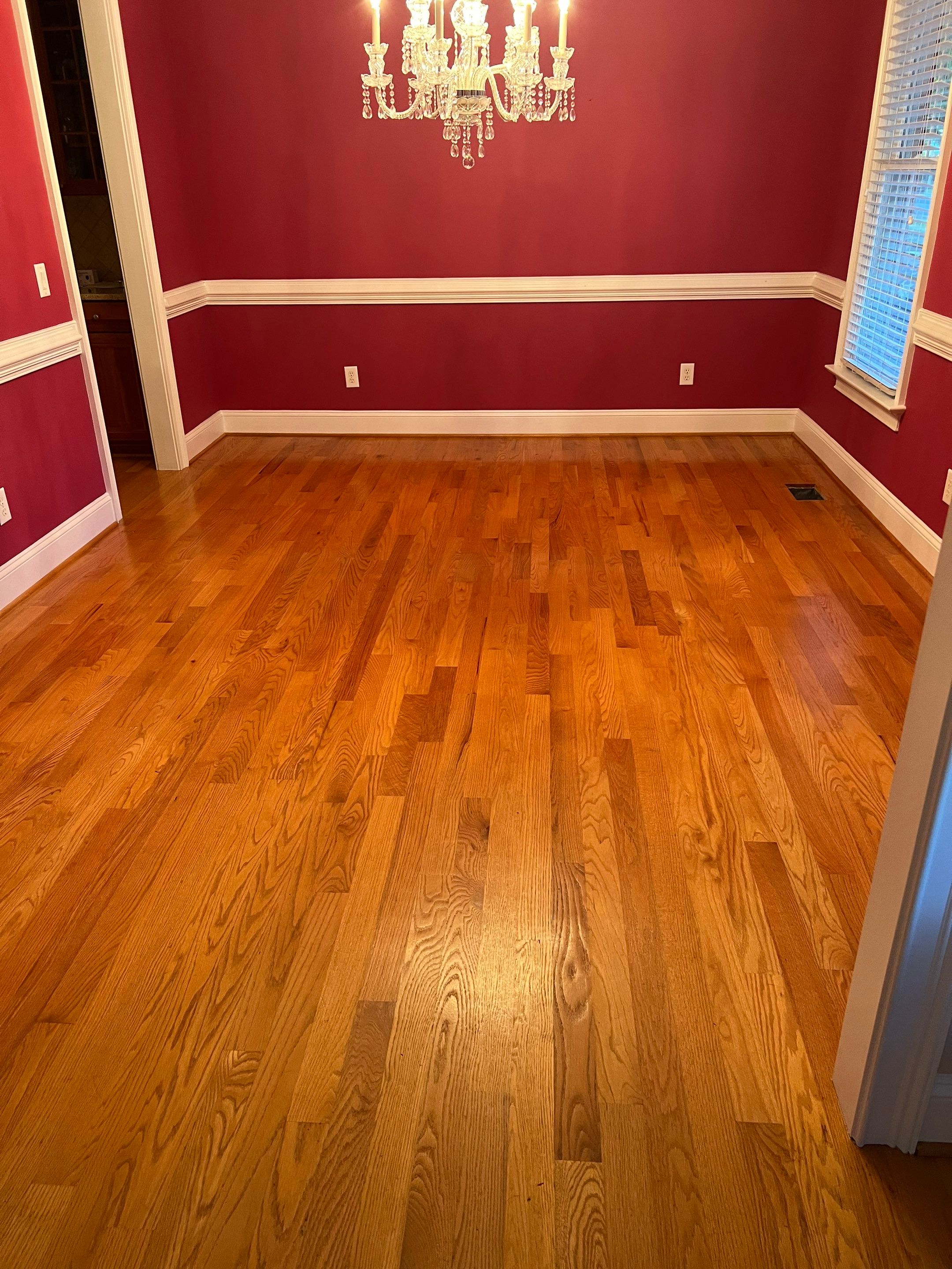 A beautiful refinishing project in The Oaks, Chapel Hill by Accent Custom Floors