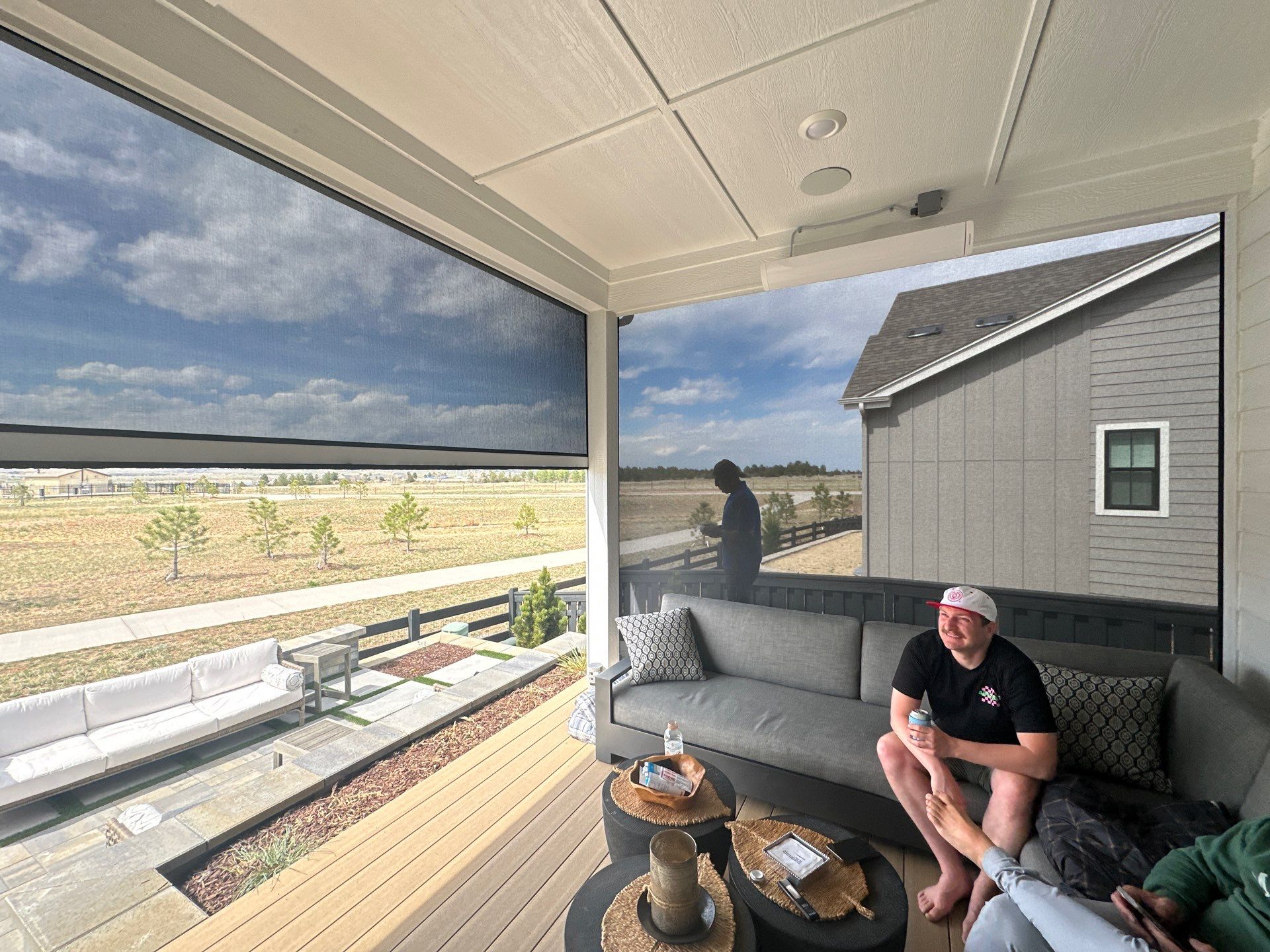 Motorized Screens using Progressive MagnaTrack Screens by Outdoor Solutions Colorado