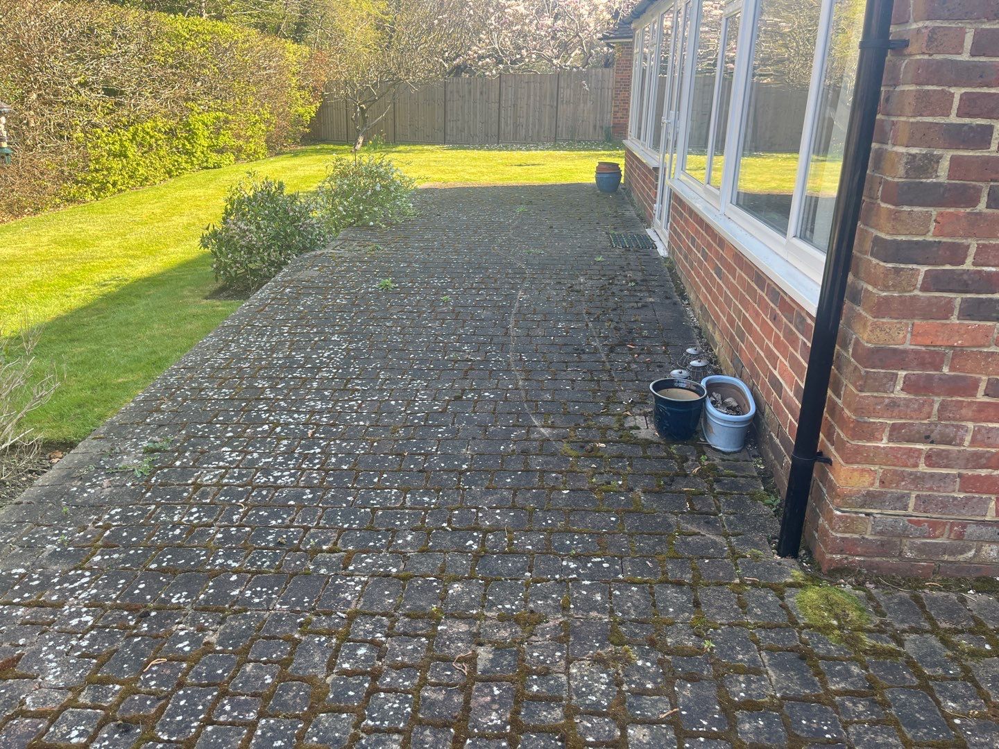 Patio Clean using Honda 21lt High Pressure Machine by Ges Exterior Cleaning ltd
