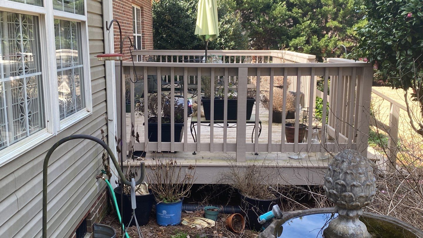 Painted Deck blasted, then sealed by DuraSeal