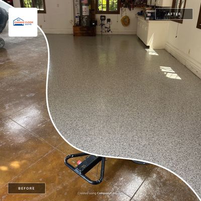 Garage Floor Coating using Coyote